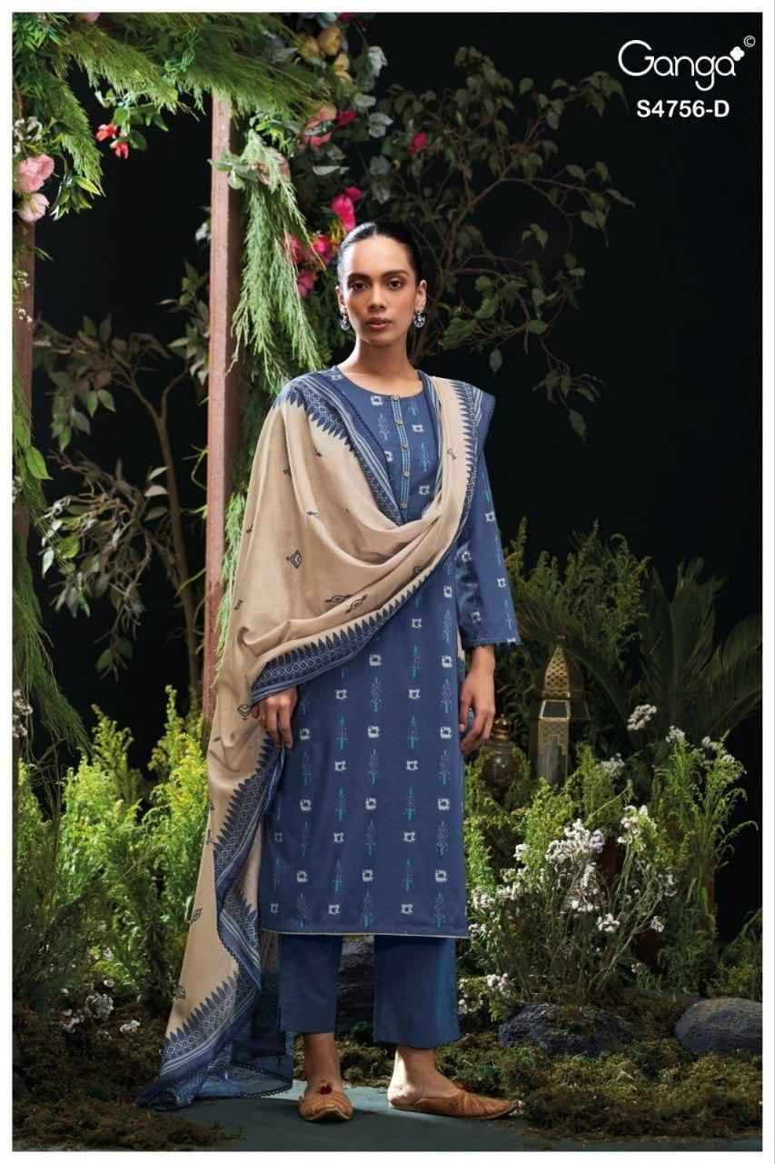 NITYASHA 4756 Series By Ganga Fashion Beautiful Festive Suits Stylish Colorful Fancy Casual Wear & Ethnic Wear PREMIUM COTTON Print Dresses At Wholesale Price